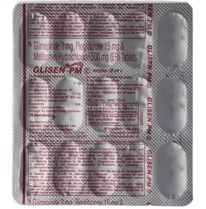 glisen pm 2mg tablet 15's